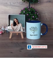 Yılbaşı Hediyesi Fotoğraflı Dekoratif Taş, Kupa Bardak Beyaz Hediye (Model 3)