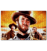 Cakapuzzle Clint Eastwood İyi Kötü Çirkin  Puzzle Yapboz MDF (Ahşap) (1000 Parça)