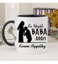 En Yakışıklı Baba Adayı  Kupa Bardak (Siyah)