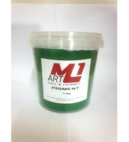 M1 ART Toz Pigment Boya 1.kg -epoksi Reçine-poliüretan Reçine-polyester Reçine Boyası (Yeşil)