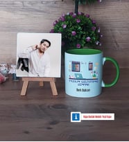Yazılım Geliştirme Uzmanı Fotoğraflı Dekoratif Taş, Kupa Bardak Beyaz Hediye (Model 14)