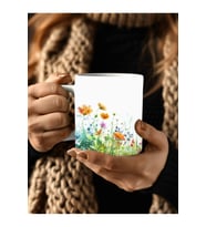 Çiçek Modellerinde 3 Boyutlu Tasarım Seramik Kupa Mug - Hediyelik Kupa Bardak (34)