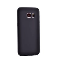 Samsung Galaxy Note 5 Kılıf Kamera Korumalı Silikon Rubber Arka Kapak (Siyah)