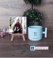 Doğum Günü Hediyesi Fotoğraflı Dekoratif Taş, Kupa Bardak Beyaz Hediye (Model 12)