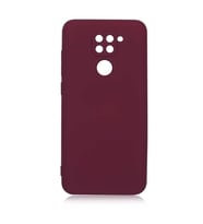 Xiaomi Redmi Note 9 Kılıf Özel Orijinal Lansman Serisi, İçi Kadife, Pürüzsüz Yumuşak ve Mat TPU Silikon (Koyu Mor)