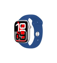 Açık Mavi Akıllı Saat Watch10 2025 Hediyeli AMOLED EKRAN (Mavi-Gümüş)