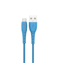 Intouch Soft 2.4A Type-C Usb Şarj ve Data Kablosu 1M (Mavi)