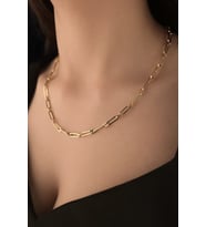 14 Ayar Altın Mini Atlamalı Ataç Zincir 3.85 mm (Rose)