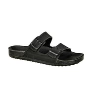 Ceyo Bahama-11 Bantlı Anatomik Taban Kadın Terlik Unisex  (Siyah)