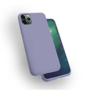 Uyumlu Model Apple iPhone 11 Pro Max Kılıf Lansman Silk Case (Lila)