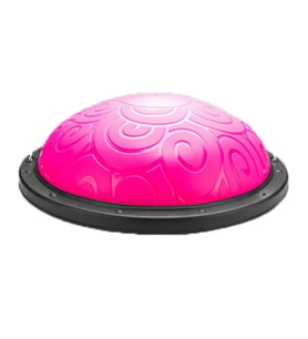 Trainer Bosu Ball, Desenli Bosu Ball Denge Yarım Pilates Topu (Pembe)