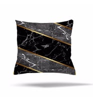Geometrik Patchwork Çiçek Etnik Gizli Fermuarlı Yastık Kılıfı Kırlent Kılıfı Koltuk Yastık Kılıfı  (Siyah-Gri)