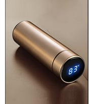 Led Göstergeli Akıllı Termos Şişe 500ml (Sarı)
