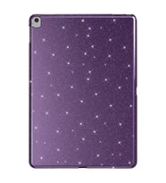 Apple iPad Air 3 / Pro 10.5 Kılıf Işıltılı Parlak Görünüm Koton Case (Mor)