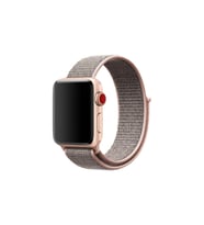 BİPOWER Apple Watch 42-44 mm KRD3 Hasır Kordon (Kamel)