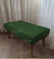 Ayak Ucu Kapı Önü Antre Düz Bench Puf Orta Sehpa Gold Ayak (110*45) (Yeşil)