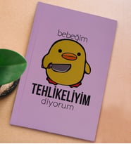 BK Gift Esprili Tasarım Serisi Sert Kapaklı Lila Defter, Arkadaşa Hediye, Yeni İş Hediyesi, Doğum Günü Hediyesi, Anı Defteri (Model 14)