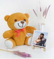 Kişiye Özel Fotoğraflı Ayaklı Şövalye & Sevimli Ayıcık (Model 6)