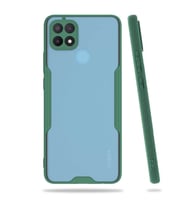 Oppo A15 Kılıf Zore Parfe Kenarları Pastel Renk Silikon Kılıf (Yeşil)