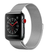 Ally Apple Watch 7-8 45mm 6-5-4 44mm Kayış Kordon Metal Milano Loop 3-2-1 42mm (Gri)