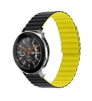 Huawei GT2 46mm KRD-52 Mıknatıslı Kordon (Siyah-Sarı)