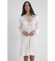 Pierre Cardin 6335 Saten Gecelik Sabahlık Pijama Takım Şort Takım 6'lı Çeyiz Seti