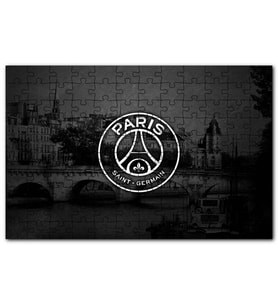 Cakapuzzle Paris Saint Germain Logosu Paris Arkaplan Puzzle Yapboz MDF (Ahşap) (255 Parça)