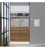Decoraktiv Mini 90Y MDF Hazır Mutfak Dolabı - Tezgah Dahil (Beyaz - Pera)
