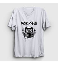 Presmono Unisex Sarı Vest Bts T-Shirt 22673tt (Beyaz)