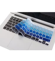 Laptop MacBook Air Pro Klavye Koruyucu 13-15-17inc Amerika İngilizce A1466 Ombre (Lacivert-Mavi)