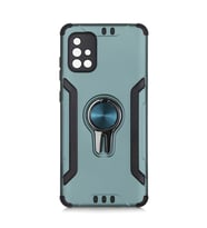 Galaxy A71 Kılıf Stand Olma Özellikli Araç Tutuculu Ko ko Kılıf (Yeşil)