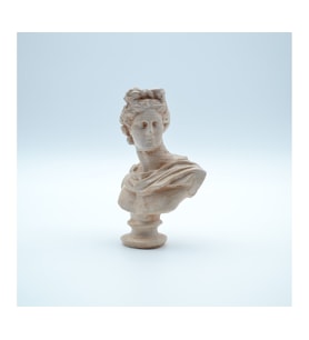 Apollo Heykel Büst Dekoratif Biblo (Bej)