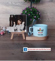 Endüstri Mühendisi Fotoğraflı Dekoratif Taş, Kupa Bardak Beyaz Hediye (Model 8)