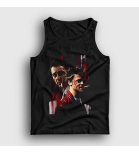Presmono Unisex Beyaz Tyler Film Dövüş Kulübü Fight Club Atlet 244948tt (Siyah)