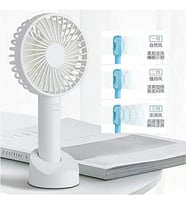 Premium Cep Boyu Sessiz Taşınabilir Mini Fan Usb Şarjlı Pervaneli Soğutucu Küçük El Vantilatörü (Beyaz)