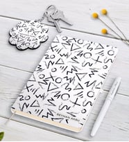 BK Gift Kişiye Özel İsimli Siyah Defter Kalem Ve Anahtarlık Hediye Seti-22 (Model 2)