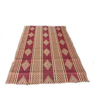 Plastik Hasır Kilim Çift Taraflı Piknik Plaj Hasırı (Kırmızı)