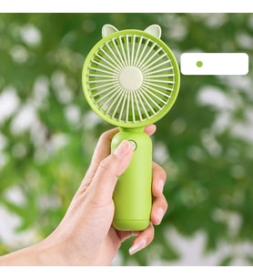 Livava Kulaklı Mini Fan, Usb li ve Şarj Edilebilir, Beyaz, 19x8 (Turuncu)