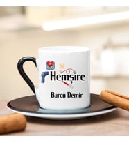 Hemşire Türk Kahvesi Fincanı (Siyah)