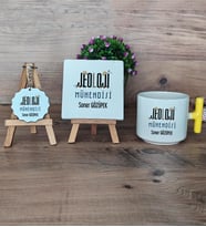 Jeoloji Mühendisi Hediye Seti Kupa Bardak T Kulplu, Dekoratif Taş, Anahtarlık Mühendisler Günü Hediyesi (Model 5)
