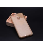 Huawei P9 Lite Mini Kılıf Simli Parlak Shining Kapak (Gold)