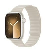 Apple Watch 10/11 42mm-38/40/41mm Kordon FineWoven İnce Dokuma Manyetik Baklalı (Siy.Byz.Kareli Dsn.)