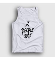 Presmono Unisex Sarı People Suck XXXTentacion Atlet 48414tt (Beyaz)