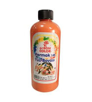 Parmak Ve Yüz Hobi Boyası 500ml  10 Renk  RedRose (Turuncu)