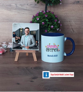 İspanyolca Öğretmeni Fotoğraflı Dekoratif Taş, Kupa Bardak Beyaz Hediye (Model 3)