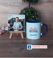İspanyolca Öğretmeni Fotoğraflı Dekoratif Taş, Kupa Bardak Beyaz Hediye (Model 3)