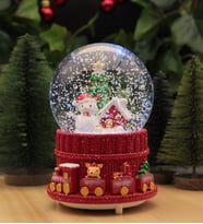 Yılbaşı Kar Küresi Noel Işıklı ve Müzikli Christmas Kardan Adamlı (PİL HEDİYELİ!) (Model 1)