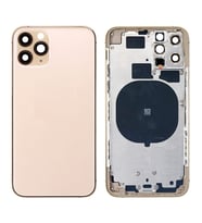 Apple iPhone 11 Pro Max İle Uyumlu Boş Kasa (Altın)