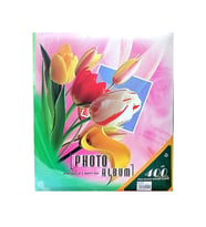 10x15cm 400’lük Ofset Güldesenli Fotoğraf Albümü (Pembe)