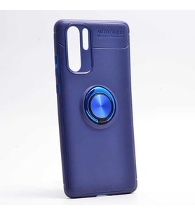 Huawei P30 Pro Kılıf Yüzüklü Magnetli Ravel Case (Mavi)